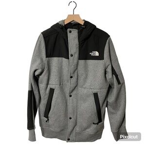 The North Face Men’s Highrail Fleece Jacket - Gray and Black - Men's Size Medium